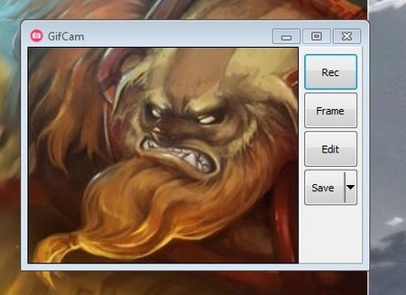 Một file ảnh động đơn giản được tạo ra từ GifCam