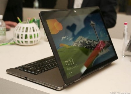 Xoay ngược màn hình để sử dụng như máy tính bảng