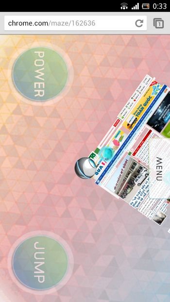 Khám phá trang web dưới dạng mê cung 3D cực thú vị và độc đáo - 7 Giao diện tương tự hiển thị trên trình duyệt Chrome của Android