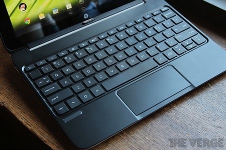 HP trình làng bộ đôi tablet “lai” laptop chạy Windows 8 và Android - 9 Bàn phím dạng full-size, kèm theo cả touchpad
