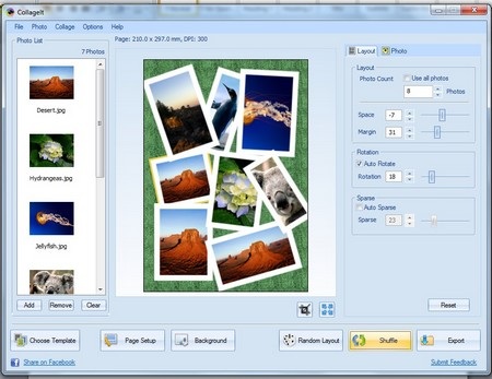 Một vài bức ảnh ghép mẫu đẹp mắt được tạo ra bởi CollageIt