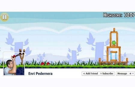 “Chết cười” với những trang bìa Facebook cực kỳ sáng tạo - 12 Tham gia trò chơi Angry Birds