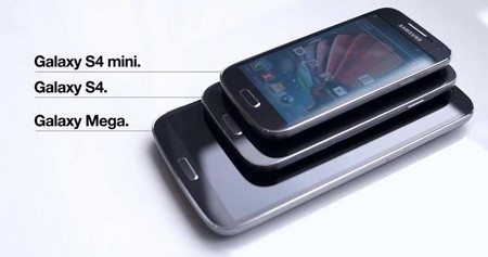 Video thực tế đầu tiên của Galaxy S4 Mini - 1 So sánh kích cỡ của Galaxy S4 Mini, Galaxy S4 và Galaxy Mega 6.3