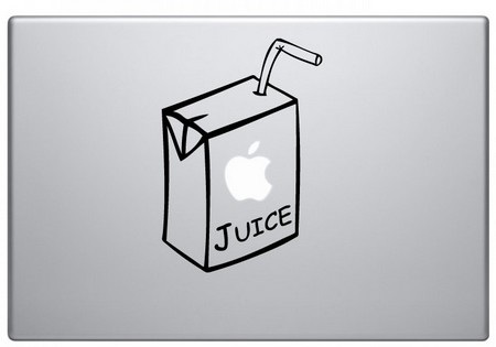 Những tác phẩm sáng tạo từ logo “táo khuyết” trên MacBook - 30 Món nước ép táo khuyết