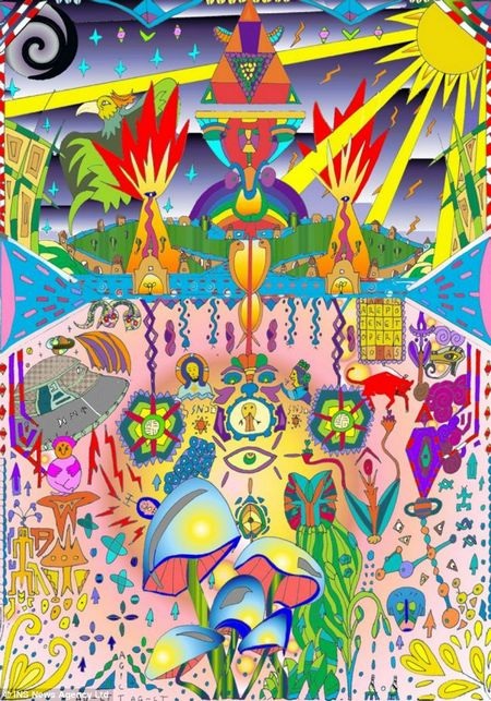 Vẽ tranh điêu luyện sau khi phẫu thuật não - 3 Những bức tranh theo phong cách “kính vạn hoa” với đầy màu sắc và chi tiết của Wyatt