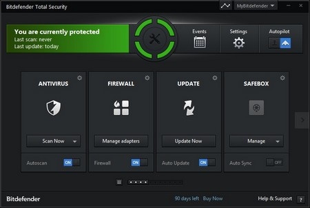 Trải nghiệm gói bảo mật Bitdefender 2014 “nóng hổi” vừa trình làng - 1 Giao diện mới của Bitdefender Total Security 2014