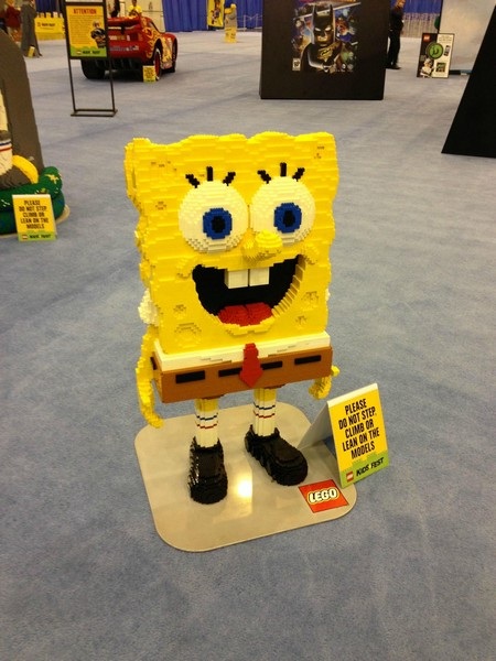 Những tác phẩm tạo hình tuyệt đẹp bằng trò chơi LEGO - 3 Nhân vật SpongeBob SquarePants trong bộ phim hoạt hình nổi tiếng cùng tên