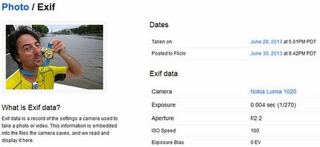 Lộ diện ảnh gốc được chụp từ camera 41 megapixel của Lumia 1020 - 1 Hình ảnh chụp Joe Belfiore và thông tin EXIF cho thấy được chụp từ Lumia 1020
