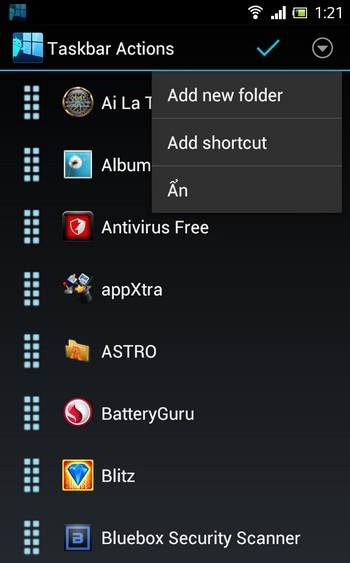 Tuyệt chiêu mang nút bấm Start của Windows lên thiết bị chạy Android - 4 Nút tối ưu giải phóng bộ nhớ và nút truy cập vào màn hình Home trên Android