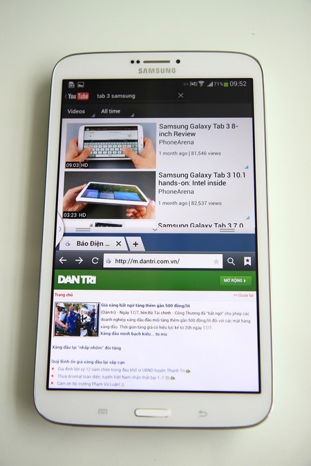 Chức năng đa nhiệm cho phép chạy song song 2 ứng dụng đồng thời