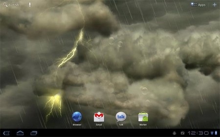 25 ứng dụng ảnh nền sống động cực đẹp cho thiết bị Android (P.1) - 3 Sấm chớp bão giông: