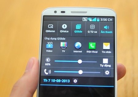 Cận cảnh smartphone “bom tấn” LG G2 tại Việt Nam - 14 Giao diện thiết lập nhanh.