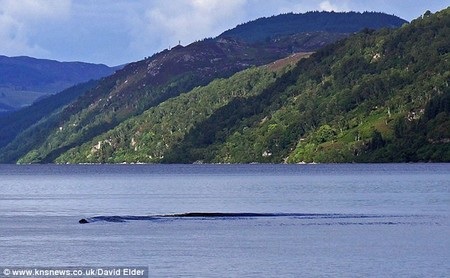 Quay được video về quái vật hồ Loch Ness? - 1 Hình ảnh sinh vật lạ di chuyển trên mặt hồ