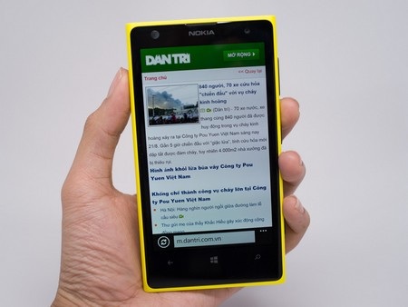 Duyệt web trên Lumia 1020