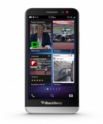 BlackBerry chính thức ra mắt smartphone màn hình cỡ lớn Z30 - 2 Mặt trước và mặt sau của sản phẩm