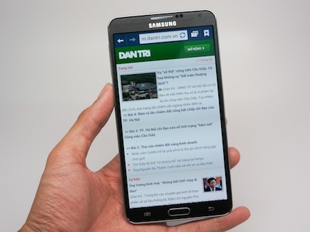 Đập hộp Galaxy Note 3 chính hãng bán tại Việt Nam - 16 Duyệt web trên Galaxy Note 3