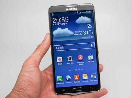 Đập hộp Galaxy Note 3 chính hãng bán tại Việt Nam - 5 Galaxy Note 3 có màn hình rộng 5,7-inch