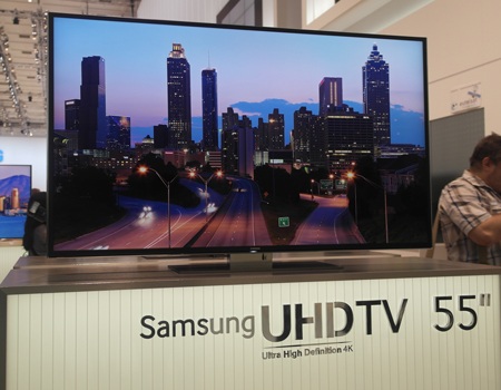 Bộ đôi tivi kích cỡ 55-inch và 65-inch độ phân giải UHD được Samsung mang đến IFA 2013