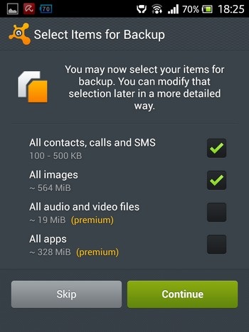 Sao lưu phục hồi tin nhắn, danh bạ trên thiết bị Android với Avast Mobile Backup - 3 Sao lưu và phục hồi dữ liệu trên thiết bị Android với Avast Mobile Backup