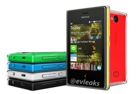 Asha 503 với lớp vỏ nhựa trong suốt và camera kèm theo đèn flash LED