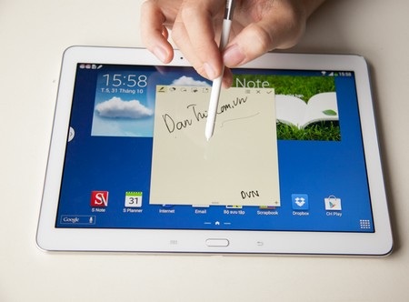 Cận cảnh Galaxy Note 10.1 phiên bản 2014 chính hãng tại Việt Nam - 10 Viết trực tiếp lên màn hình sản phẩm
