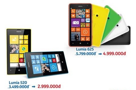 Nokia bất ngờ giảm giá bộ đôi Lumia 625 và Lumia 520 - 1 Lumia 625 và Lumia 520 là bộ đôi smartphone khá được ưa chuộng ở phân khúc tầm trung