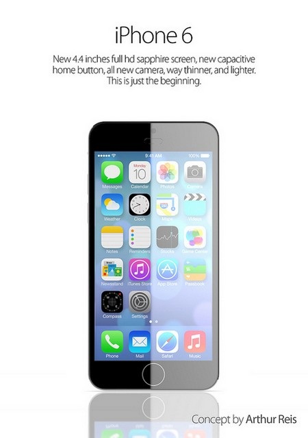 Ý tưởng thiết kế iPhone 6 đẹp mắt với màn hình bằng đá sapphire - 22 Video đồ họa về ý tưởng iPhone 6 của Arthur Reis: