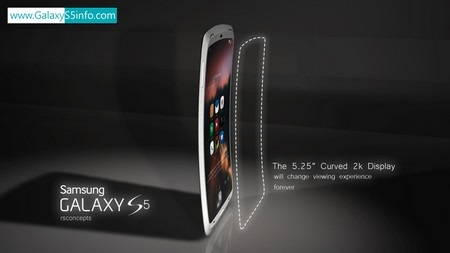 Tuyệt đẹp ý tưởng thiết kế Galaxy S5 với màn hình cong - 2 Màn hình cong với độ phân giải 2K