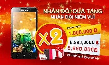 Nhân đôi quà tặng khi mua Lenovo P780 - 1 Nhân đôi quà tặng khi mua Lenovo P780