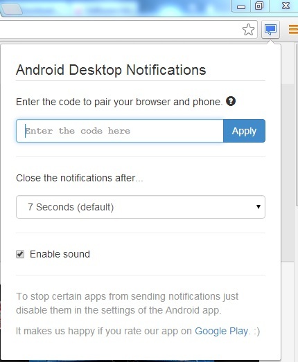 Tuyệt chiêu nhận thông báo từ smartphone Android trực tiếp trên máy tính - 5 Giao diện extention trên trình duyệt web