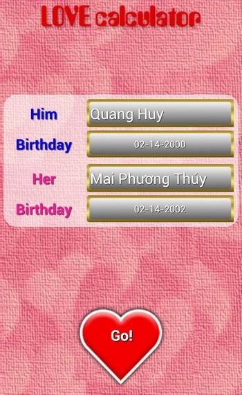 Những phần mềm hài hước giúp “đo” chỉ số tình yêu
