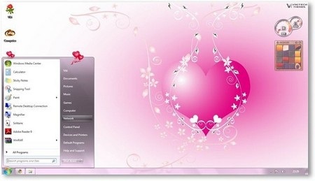 Mang “sắc màu tình yêu” lên Windows trong ngày Valentine - 23 Download bộ giao diện về ngày lễ tình nhân cho Windows 7 miễn phí