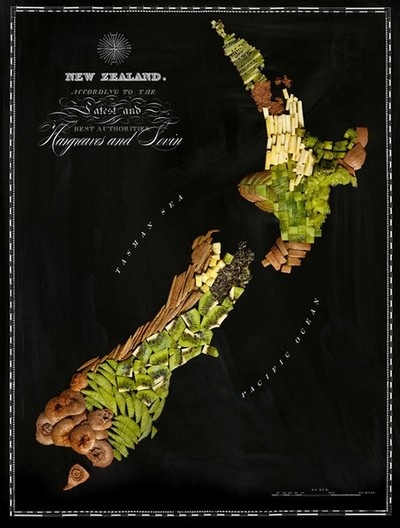 Dùng món ăn vẽ bản đồ thế giới - 4 New Zealand, quê nhà của Henry Hargreavas