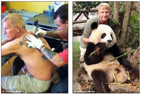 Tấm bản đồ nhiều màu sắc đánh dấu những quốc gia mà Bill Passman đã ghé thăm.