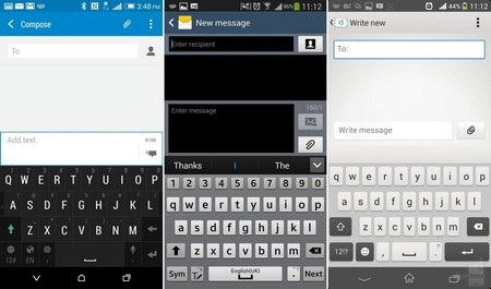 Đặt HTC One M8 lên “bàn cân” với loạt smartphone đình đám - 12 Giao diện soạn tin nhắn