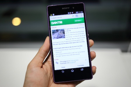 Đọ dáng Xperia Z2 và “đàn anh” Xperia Z1 tại Việt Nam - 1 Xperia Z2 có màn hình rộng 5,2-inch