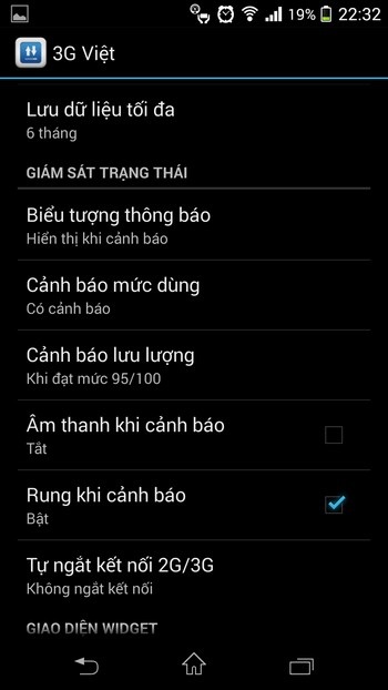 Thủ thuật quản lý và theo dõi dung lượng mạng 3G sử dụng trên Android - 2 Thủ thuật quản lý và theo dõi dung lượng mạng 3G sử dụng trên Android