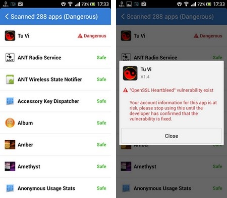 Kiểm tra lỗi Heartbleed cụ thể từng ứng dụng đã cài đặt trên Android - 2 Kiểm tra lỗi Heartbleed cụ thể từng ứng dụng đã cài đặt trên Android