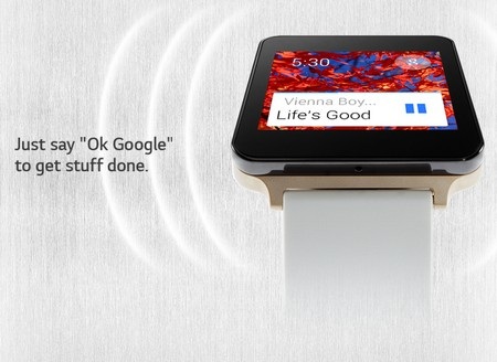 LG hé lộ loạt hình ảnh mới đồng hồ thông minh G Watch - 7 Điều khiển bằng khẩu lệnh “OK, Google”