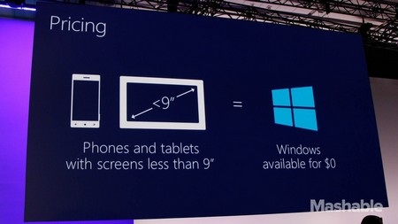 Windows 8.1 ra mắt, Microsoft khôi phục Start Menu quen thuộc - 7 Windows 8.1 sẽ được sử dụng miễn phí trên các thiết bị có màn hình nhỏ dưới 9-inch