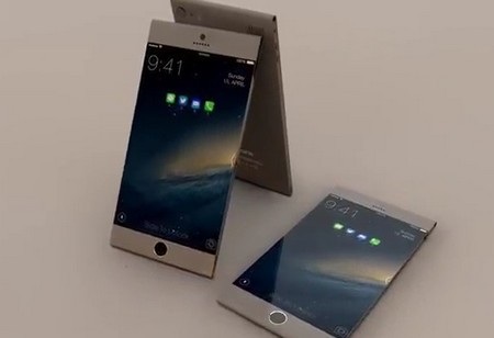 Độc đáo ý tưởng thiết kế iPhone 6 Pro với cảm biến nhịp tim và viết iStick - 1 iPhone 6 Pro với màn hình rộng ra tận các viền và thiết kế bo tròn 2 cạnh trên dưới