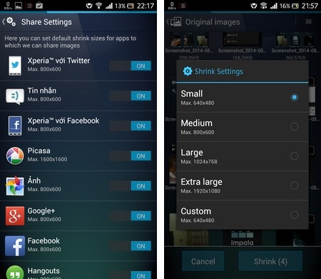 Thu nhỏ kích thước file ảnh để tiết kiệm dung lượng trên smartphone - 5 Thu nhỏ kích thước file ảnh để tiết kiệm dung lượng trên smartphone