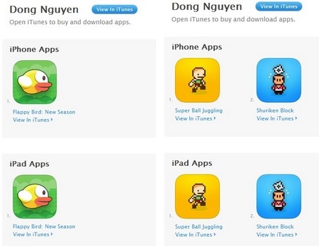 Mạo danh Nguyễn Hà Đông để phát tán Flappy Bird nhái trên App Store