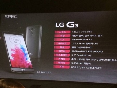 Thiết kế và cấu hình smartphone G3 bị lộ tại sự kiện bí mật của LG - 1 Thiết kế và thông số chi tiết của smartphone G3 tại sự kiện bí mật của LG