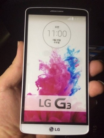 Thiết kế và cấu hình smartphone G3 bị lộ tại sự kiện bí mật của LG - 7 Mặt trước mô hình mẫu của LG G3 (không phải sản phẩm thực tế)