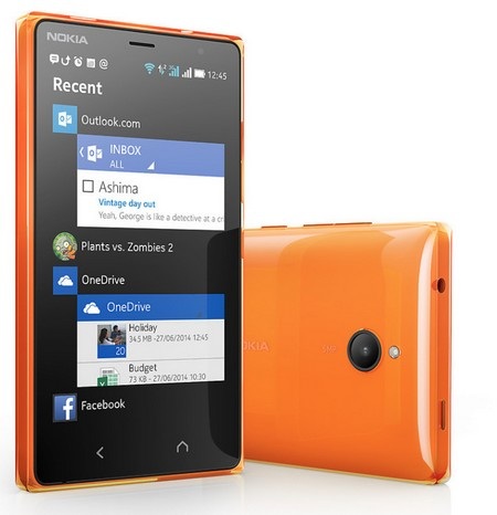 Microsoft trình làng Nokia X2 chạy Android với nhiều cải tiến - 2 Mặt sau của máy được trang bị thêm đèn flash, còn mặt trước được tích hợp thêm camera phụ