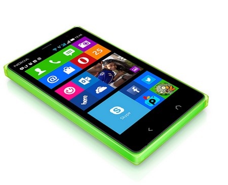 Microsoft trình làng Nokia X2 chạy Android với nhiều cải tiến - 3 Mặt trước được trang bị 2 phím điều hướng (Home và trở lại) thay vì chỉ một phím như trước đây