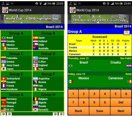 Những ứng dụng giúp theo dõi lịch thi đấu World Cup 2014 trên smartphone