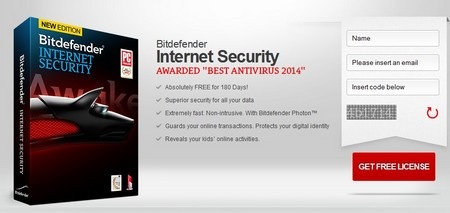 Bản quyền miễn phí phần mềm bảo mật Bitdefender Internet Security - 1 Bản quyền miễn phí phần mềm bảo mật Bitdefender Internet Security