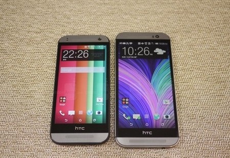 HTC One Mini 2 lên kệ tại Việt Nam từ 3/7 với giá 10,9 triệu đồng - 1 HTC One Mini 2 (trái) thừa hưởng nét thiết kế và nhiều tính năng từ phiên bản cỡ lớn HTC One M8
